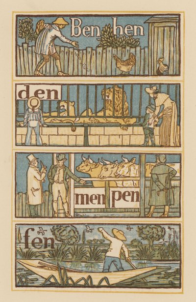 Seite aus The Golden Primer von Walter (after) Crane