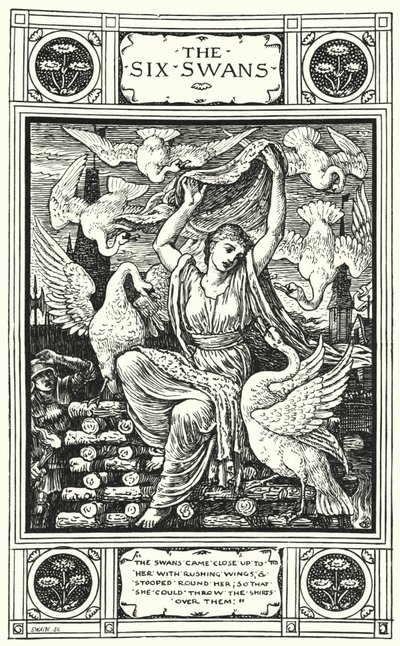 Die sechs Schwäne von Walter (after) Crane