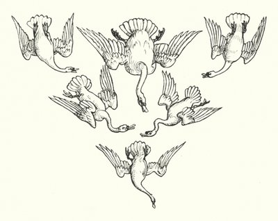 Die sechs Schwäne von Walter (after) Crane