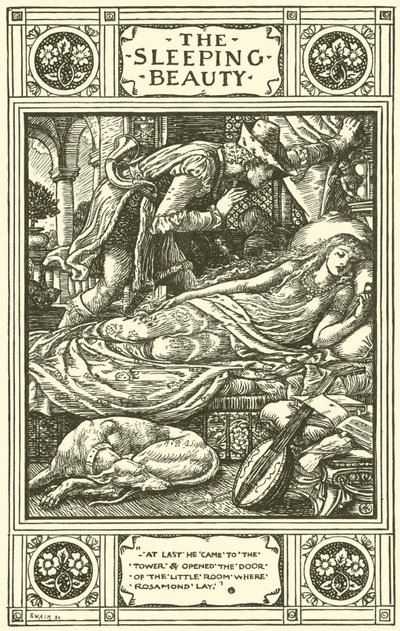 Dornröschen (Stich) von Walter (after) Crane