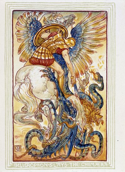 Bellerophon kämpft gegen die Chimären - in 