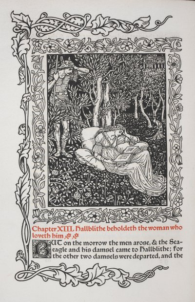 Kapitel XIII. Hallblithe erblickt die Frau, die ihn liebt. von Walter Crane