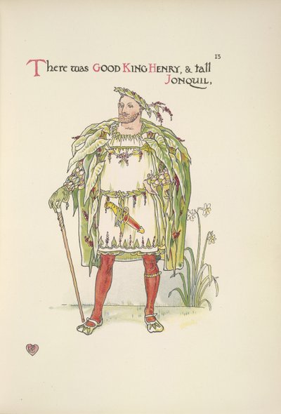 Guter König Heinrich. Ein Mann verkleidet als Heinrich VIII. von Walter Crane