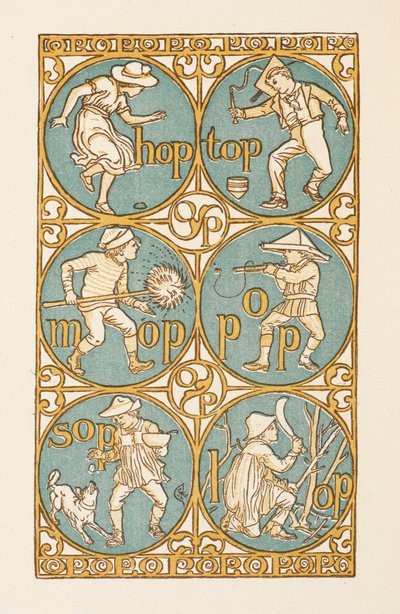 Reimwörter, die mit dem Buchstaben P enden. Der goldene Primer. von Walter Crane