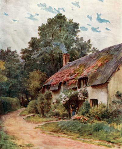 Ein Somerset Cottage, nahe Dunster von Walter Frederick Roofe Tyndale
