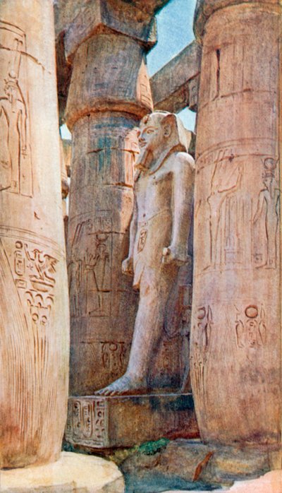 Statue von Ramses II, Luxor-Tempel von Walter Frederick Roofe Tyndale