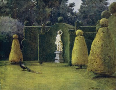 Der New Forest: Bowling Green im Brokenhurst Park von Walter Frederick Roofe Tyndale