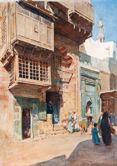 Das Haus des Scheichs in den Nahassin, Kairo von Walter Frederick Roofe Tyndale