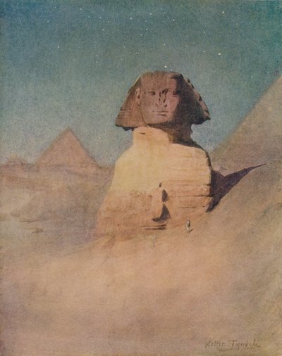 Die Sphinx im Mondlicht von Walter Frederick Roofe Tyndale