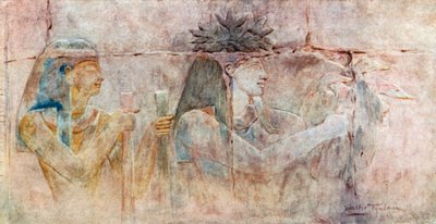 Wandinschriften in der Kapelle von Shabako, Karnak von Walter Frederick Roofe Tyndale