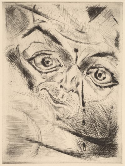 Peter mit einer Schusswunde in der Stirn, 1918 von Walter Gramatte