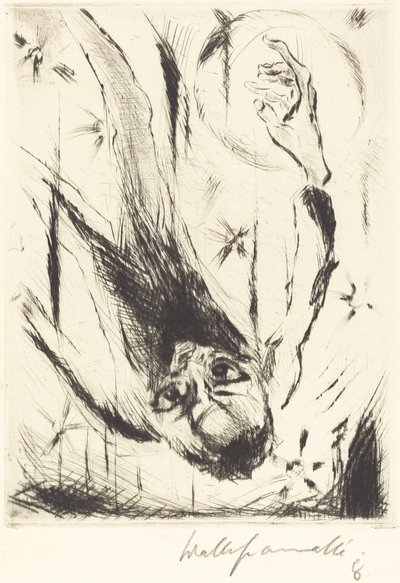 Der Fall ins Unendliche, 1918 von Walter Gramatte