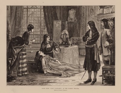Szene aus "Lady Clancarty" im Olympic Theatre von Walter Jenks Morgan