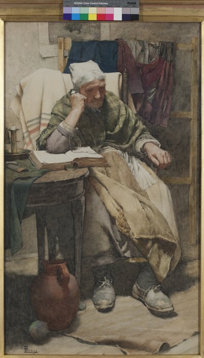 Die Zeit bewegt sich nicht, unser Sein bewegt sich, 1882 von Walter Langley