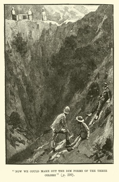 Illustration für König Salomons Schatzkammer von H. Rider Haggard von Walter Paget