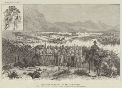 Der Krieg im Sudan, die Schlacht von Hasheen von Walter Paget