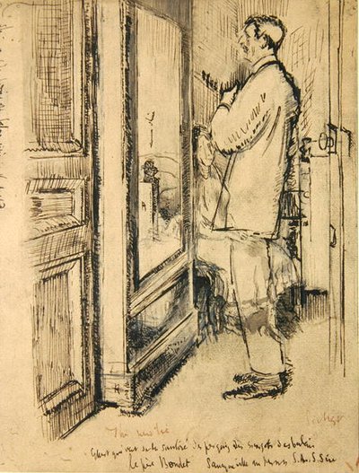 Die neue Krawatte, ca. 1922 von Walter Richard Sickert