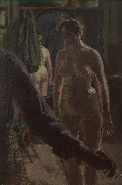 Das Atelier: Das Malen eines Aktes von Walter Richard Sickert
