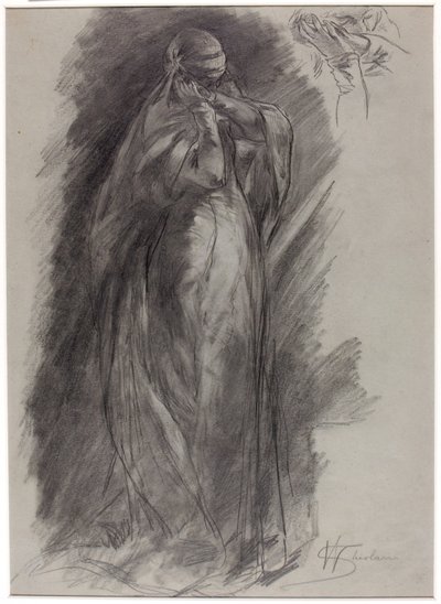 Stehende Figur von Walter Shirlaw