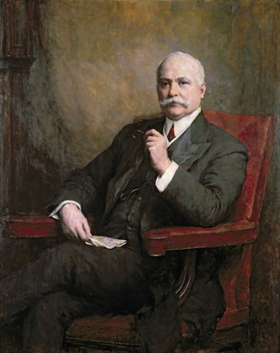 Porträt von Sir Edward Hopkinson Holden (1848-1919) Erster Baronet 1911 von Walter William Ouless