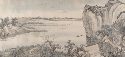 Landschaft im Stil von Juran und Yan Wengui von Wang Hui