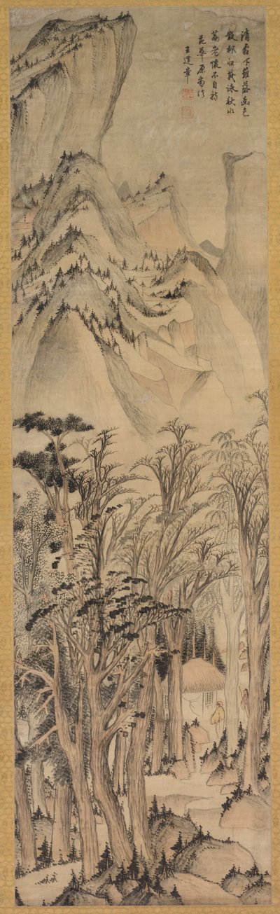 Einsame Farben des Herbstwaldes von Wang Jianzhang