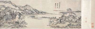 Grüne Gipfel unter klarem Himmel: Nach Huang Gongwang, 1703-1708 von Wang Yuanqi