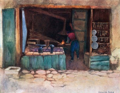 Eine Schmiede von Warwick (after) Goble