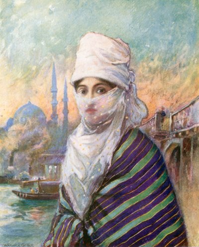 Eine türkische Dame in Outdoor-Kleidung von Warwick (after) Goble