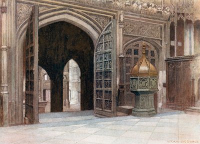 Eingang zur Kapelle Heinrichs VII., Westminster Abbey von Warwick (after) Goble