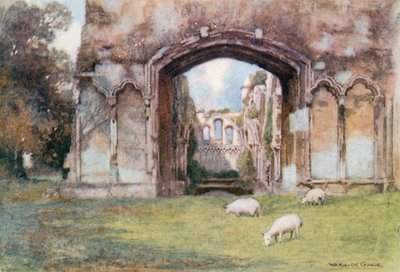 Glastonbury Abbey: St. Josephs Kapelle von Warwick (after) Goble
