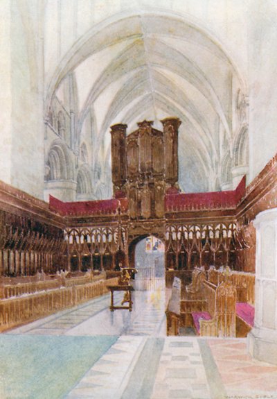 Gloucester Cathedral: Der Chor von Warwick (after) Goble