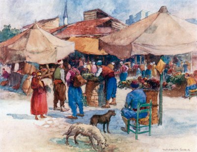 Markt in Scutari von Warwick (after) Goble
