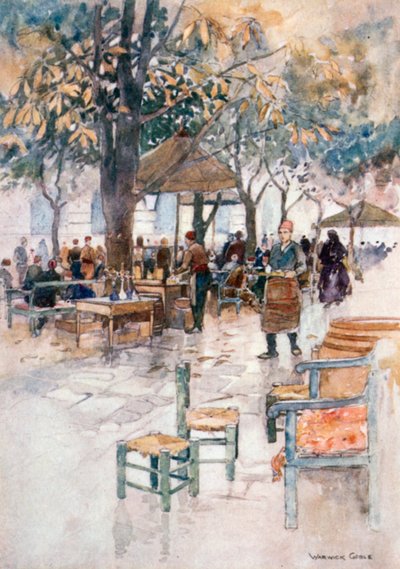 Freiluftcafé, Stamboul von Warwick (after) Goble
