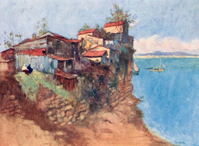 Flüchtlingshütten am Marmara von Warwick (after) Goble