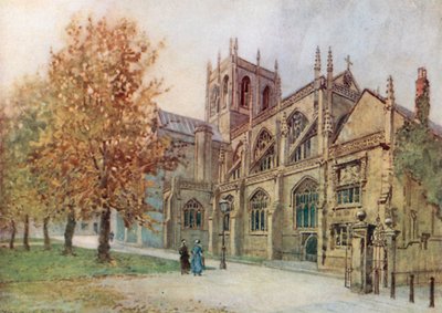 Sherborne Abbey von Südosten von Warwick (after) Goble