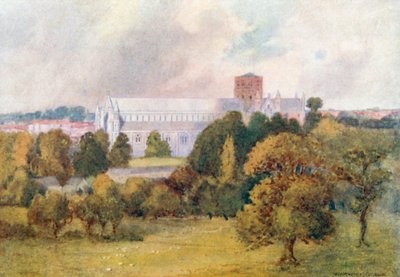 St Albans Kathedrale von Verulam Hills von Warwick (after) Goble