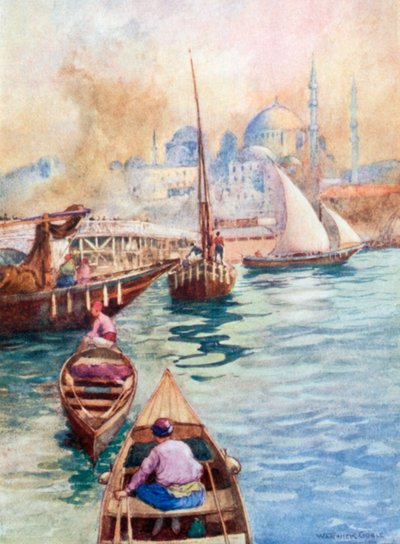 Die Brücke von Galata von Warwick (after) Goble