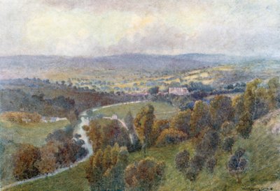 Die Umgebung der Buckfast Abbey von Warwick (after) Goble