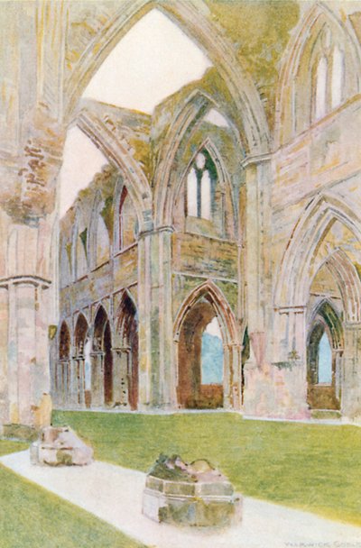 Tintern Abbey: Innenraum von Warwick (after) Goble