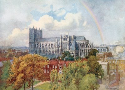 Westminster Abbey von Südosten von Warwick (after) Goble