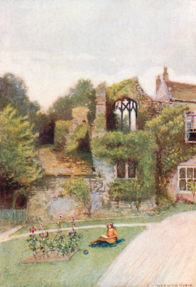 Whalley Abbey: Das Abtshaus von Warwick (after) Goble