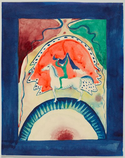 Entwurf für den Umschlag des Almanachs „Der Blaue Reiter“ von Wassily Kandinsky