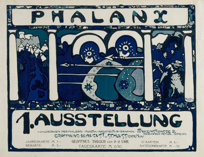 Plakat für die 1. Ausstellung der Phalanx, 1901 von Wassily Kandinsky