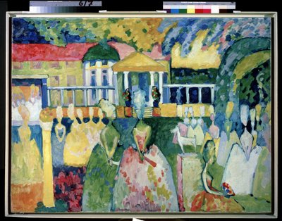 Frauen in Krinolinen von Wassily Kandinsky