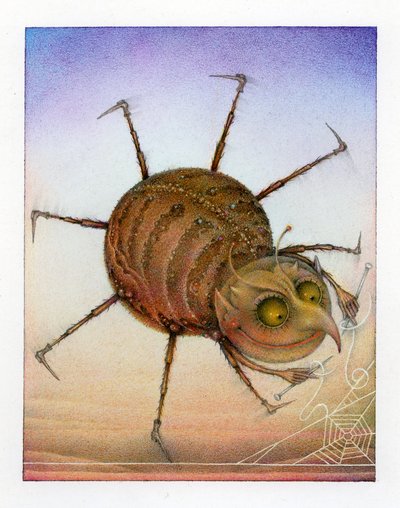 Spinnende Spinne von Wayne Anderson