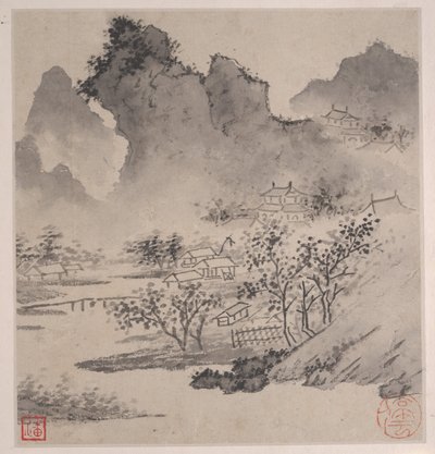 Acht Lieder der Xiao- und Xiang-Flüsse von Wen Zhengming