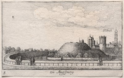 Amoenissimae aliquot locorvm...: Platte 5, Augsburg von Wenceslaus Hollar