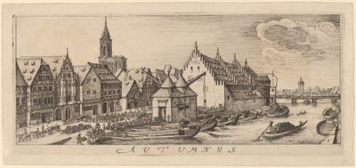 Herbst: Der Weinmarkt von Wenceslaus Hollar