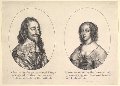 Karl I. und Henrietta Maria von Wenceslaus Hollar